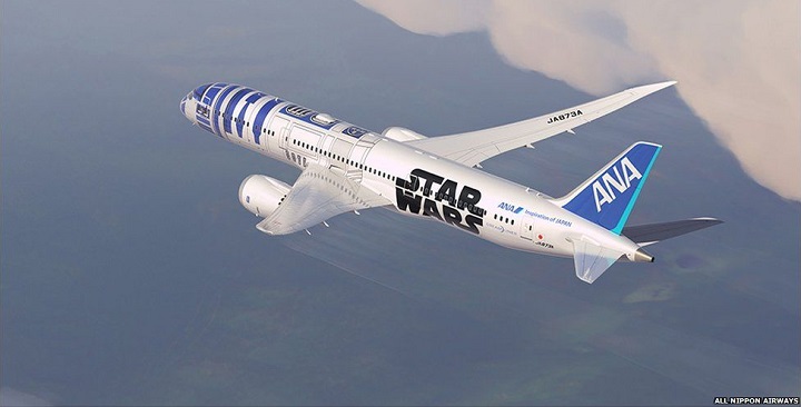 The Star Wars plane Travel Guide Star