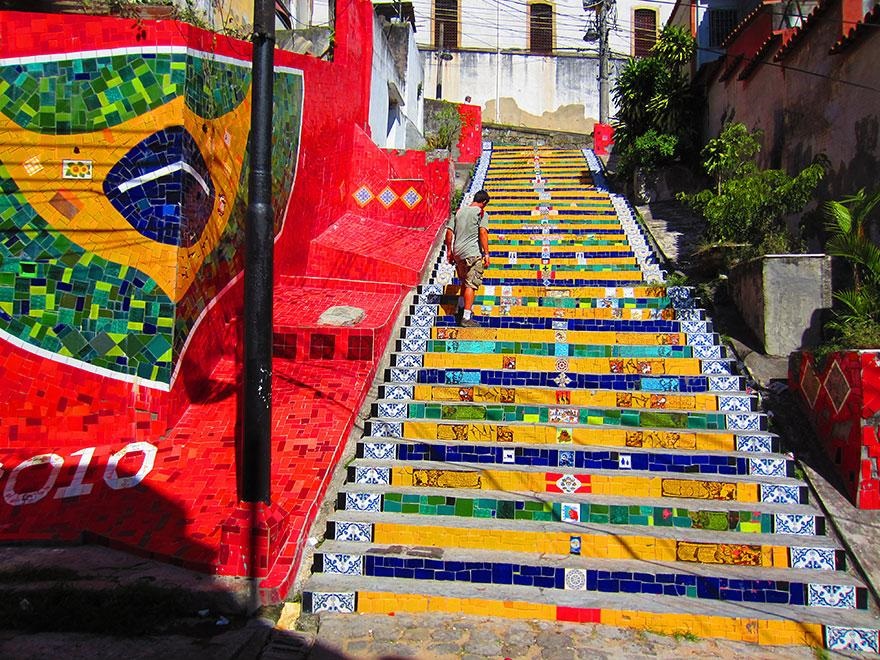 Stairs Rio de Janeiro Brazil
