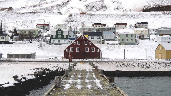 Iceland-snow-town