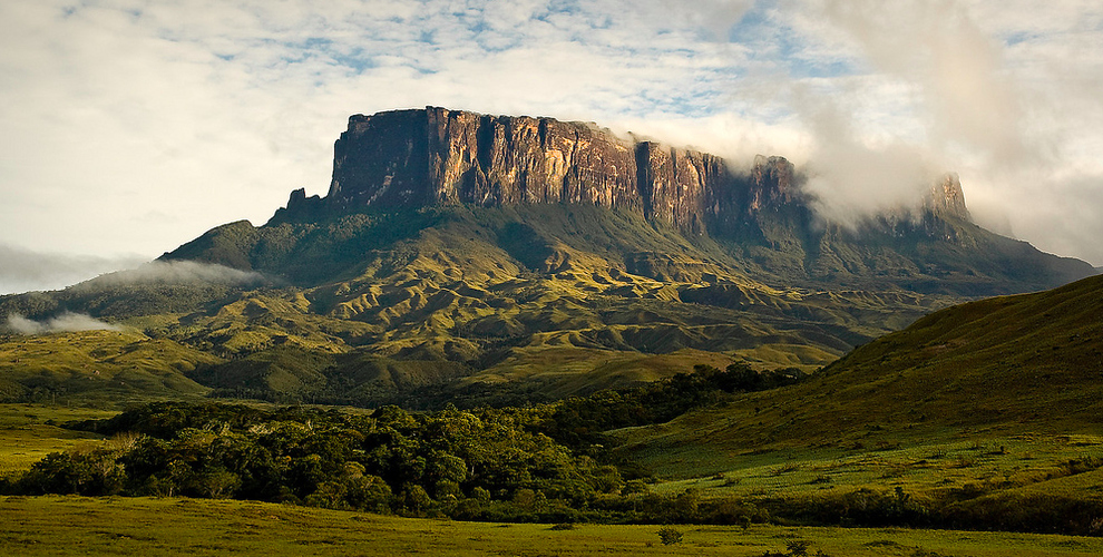 Mount Roraima in Venezuela Brazil and Guyana